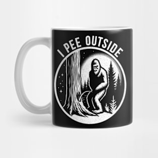 I Pee Outside Bigfoot Mug